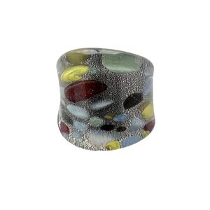 Glass Art Ring Fashion Women Gift Jewelry Accessory